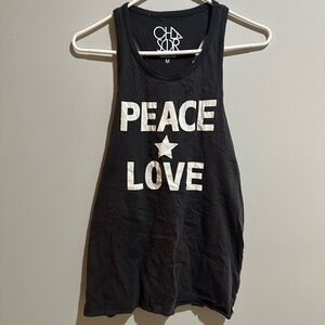 Peace Love Tank Top by Chaser - Size Medium